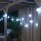 10ct. Pure White LED G50 Globe Patio Lights in Green Wire